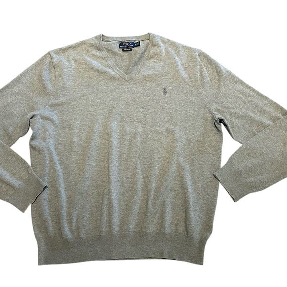 Polo by Ralph Lauren Men's XL Gray Sweater in Pima Cotton - Picture 1 of 6